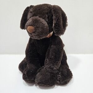 NAP Brookstone Brown Puppy Dog Soft Plush 10" Tall N-A-P Toy Stuffed Animal